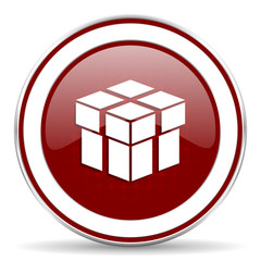 box red glossy web icon