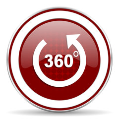 panorama red glossy web icon