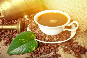 Beautiful vintage coffee background