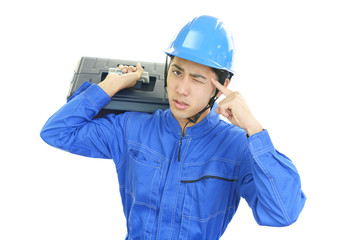 苦悩する労働者