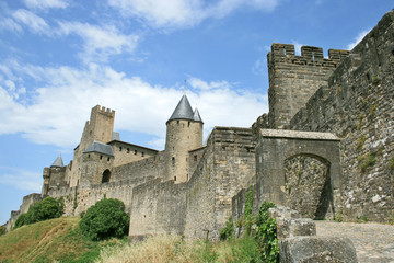 Fototapeta na wymiar la Cité de Carcassonne