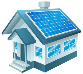 Solar Powered Home, Solar Panels, Renewable Energy - 83327001