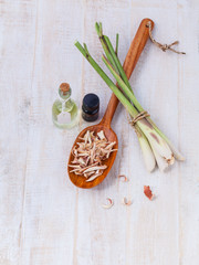 Natural Spa Ingredients . - Lemongrass essential Oil for alterna
