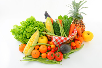 新鮮な野菜と果物