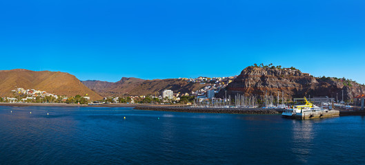 Fototapeta premium Port and town San Sebastian - La Gomera Island - Canary