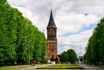 Fototapeta na wymiar Königsberg Cathedral in Kaliningrad