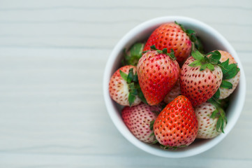 strawberries in natural background