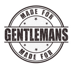 Made for gentlemans stamp