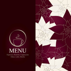 Menu for restaurant, cafe, bar, coffee house