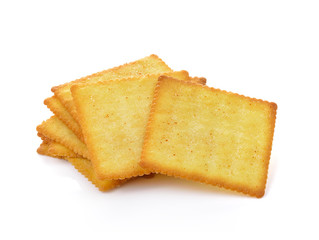 Cracker isolated on  over white background