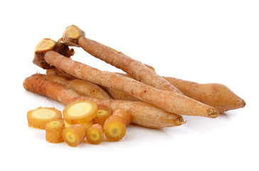 Fingerroot, Kaempfer, Boesenbergia on white background