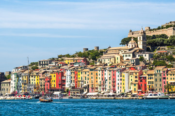 View of Portovenere, Cinque terre, Italy