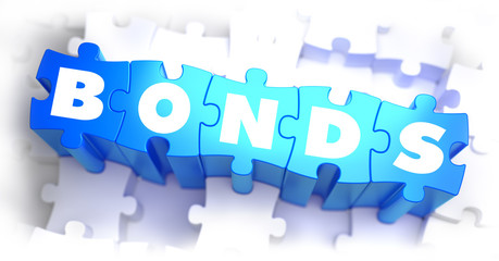 Bonds - White Word on Blue Puzzles.