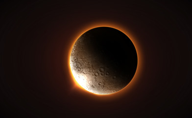  full lunar eclipse Elements of this image furnished by NASA - 83333457