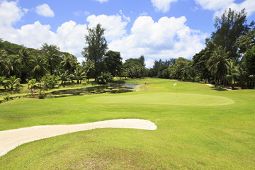 Beautiful golf course at the Constance Lemuria Resort.
