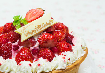 誕生日　タルト