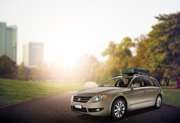 Fototapeta premium Comtemporary Car Elegance Vehicle Transportation Luxury Performa