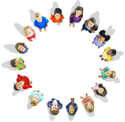 Diversity Innocence Children Friendship Aspiration Concept