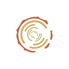Tree rings vector sign