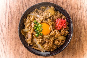 牛丼　日本食　 Beef bowl Japanese food