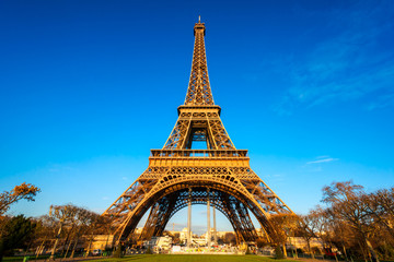 Obraz na płótnie Canvas Eiffel tower at sunrise, Paris.