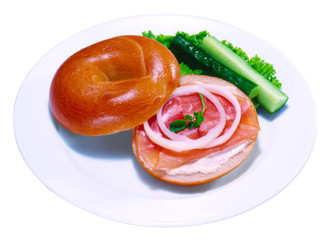 ベーグルサンド