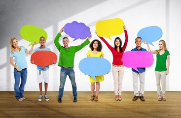Naklejka premium Diversity Ethnicity Global Community Communication People Concep