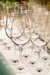 empty wine glasses