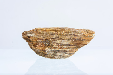 brown stone on a white background,isolate