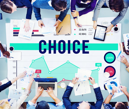 Choice Choices Decision Direction Marketing Concept