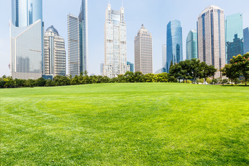 park in lujiazui financial centre, Shanghai, China