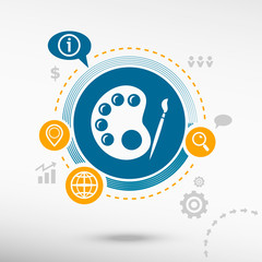 Palette and creative design elements