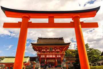 Fototapeta premium Fushimi Inari Taisha Shrine in Kyoto,
