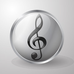 Obraz premium Musical note icon