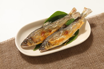 鮎塩焼き