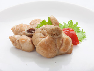 Stake of turkey's drumstick