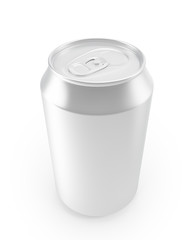 aluminum cans on a white background.