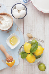  Lemon lime icebox pie being prepared