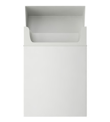Open blank pack of cigarettes isolated on a white background