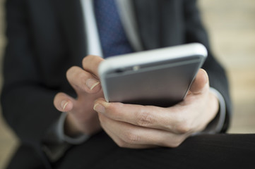 Businessman using a mobile phone