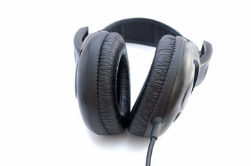 Headphones isolated on white