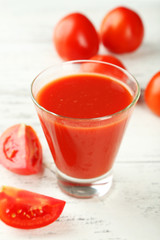 Glass of cucumber juice 