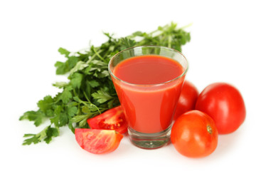 Glass of cucumber juice 