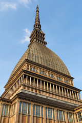 Fototapeta premium Mole Antonelliana in sunset light