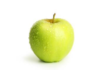 Green apple isolated on white