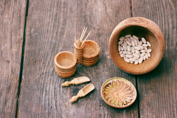 Raw food -dry beans