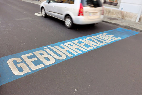 Geb&uuml;hrenzone f&uuml;r Parken