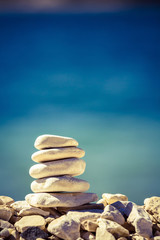 Balance and wellness retro concept