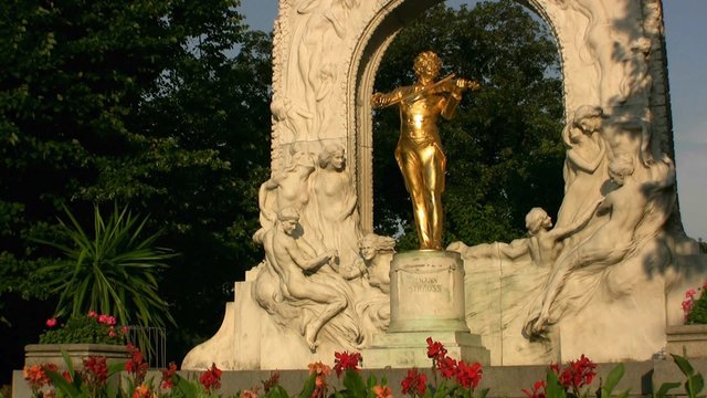 Johann Strauss Monument Vienna Austria