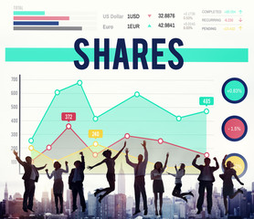 Shares Shareholder Proportion Network Wireless Concept